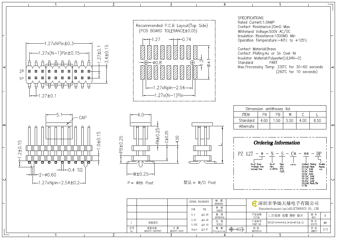 PZ127-2-N-S-C4.0-XX-DP(L8.5)