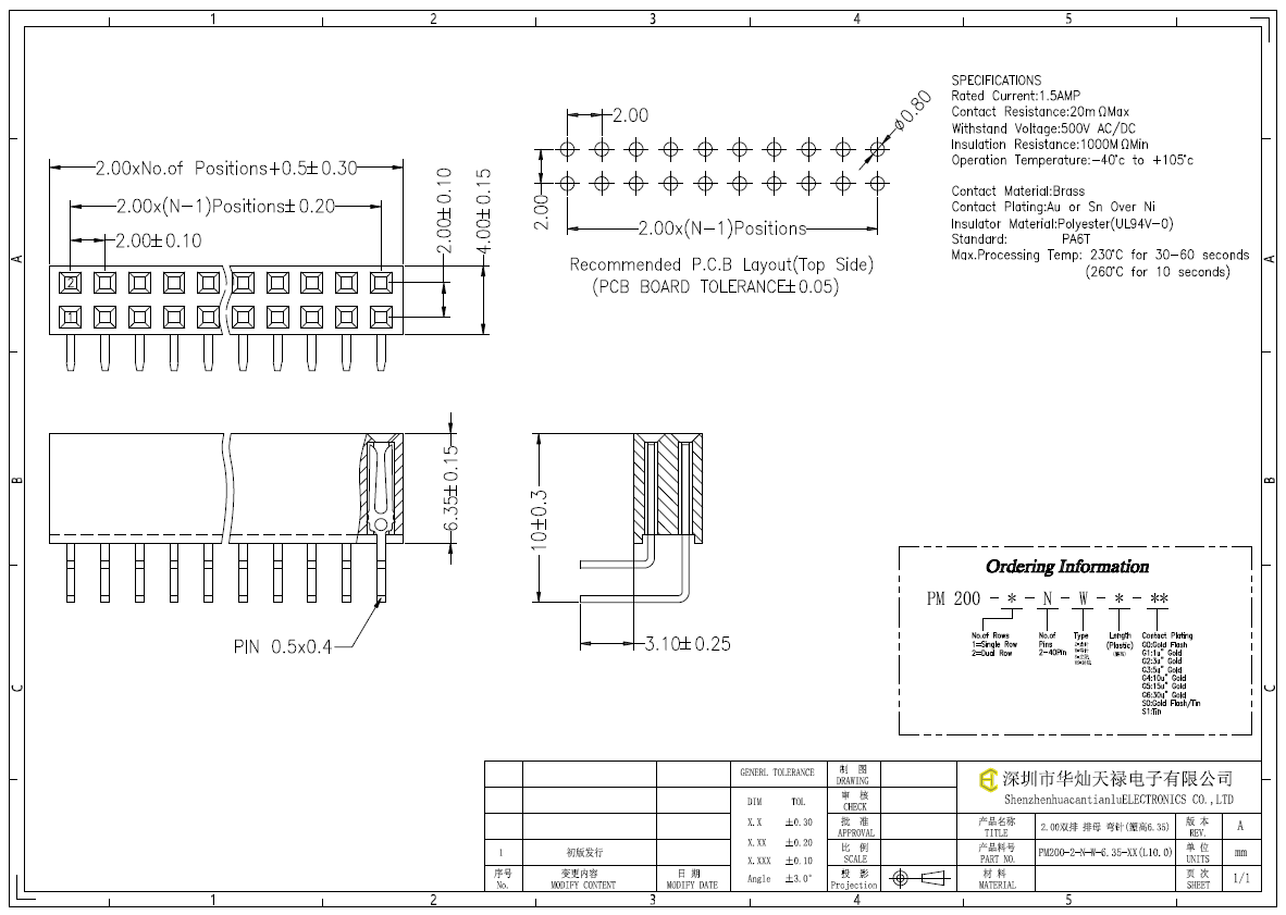 PM200-2-N-W-6.35-XX(L10.0)