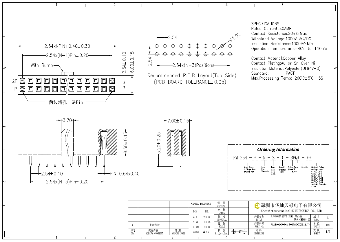 PM254-2-N-Z-8.5-BPQX-XX(L11.7)